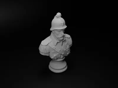 Austrian Grenadier Bust Chess 3D print model