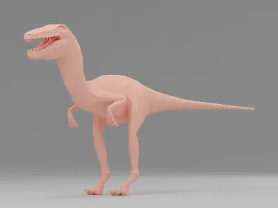 dinosaurs base mesh Low-poly 3D model