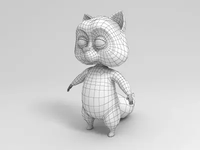 Raccoon Character 3D model