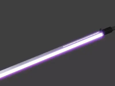 Purple Rune Katana 3D model