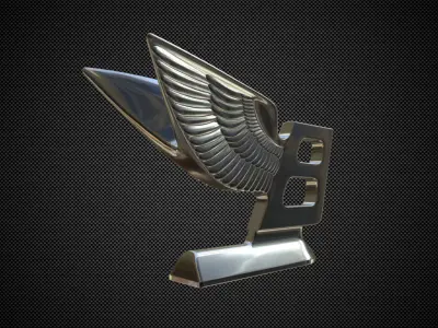 bentley logo 3D model by 3dlogoman
