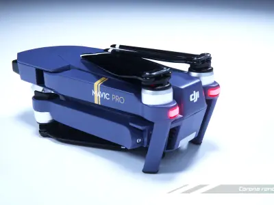 dji mavic pro quadcopter 3D model