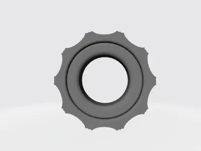 3D Model of a Spinner Ring     Unique Ring Design 3D print model