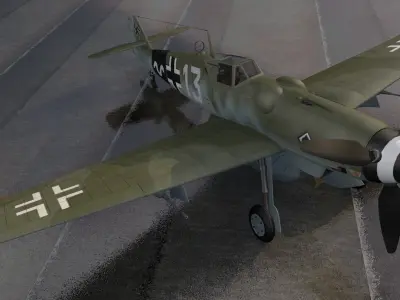 Messerschmitt Bf-109 G-14 3D model