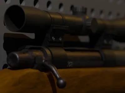 Sniper Rifle 3D model order
