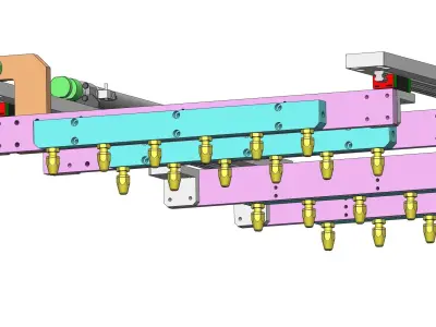 Pneumatic cleaning mechanism  3D model