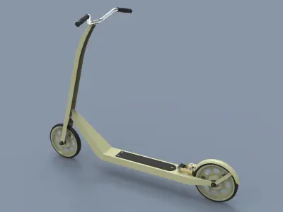 Kick scooter for children 3D model