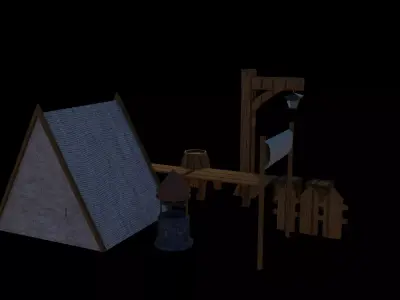 Low Poly Medieval Environment Pack Low-poly 3D model