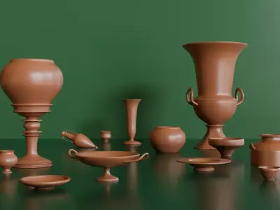 Ancient Greek and Roman Vases 3D model