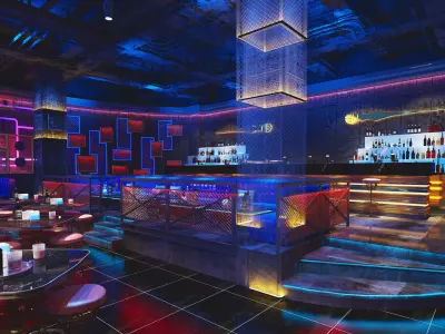 Industrial style bar-dance floor 3D model