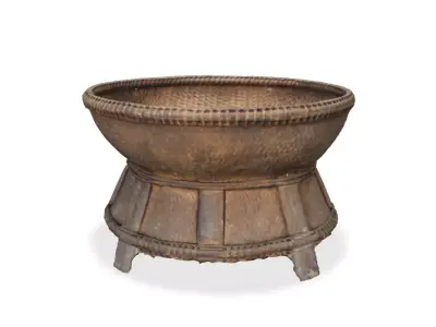 bamboo basket 3D model by Navi14
