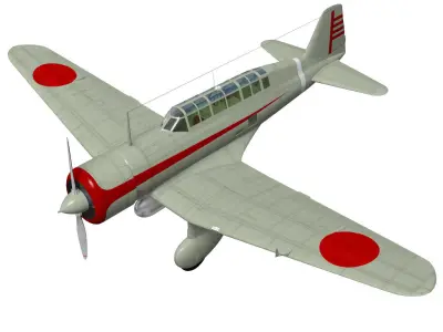 Mitsubishi Ki15 Babs 3D model get