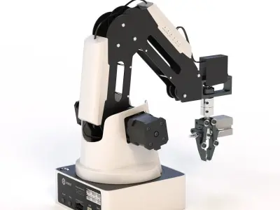 Designed  Desktop Dobot Magician Small Robotic Arm With Gripper 3D model