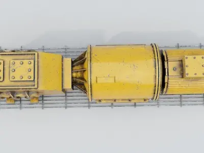 Industrial Equipment Low-poly 3D model