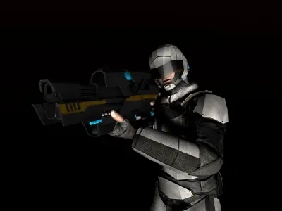 Scifi Hero Robotic 3d Model 3D model