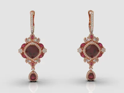Pendants and earrings for woman 3D print model