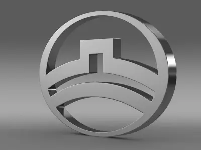 great wall logo 3D model by Sergey