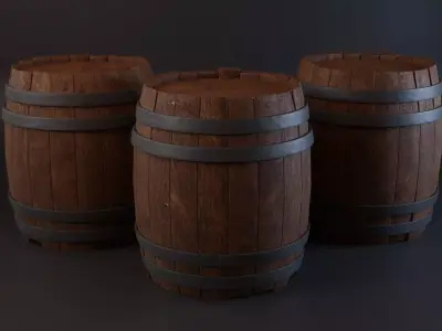 3d Barrel model Free 3D model