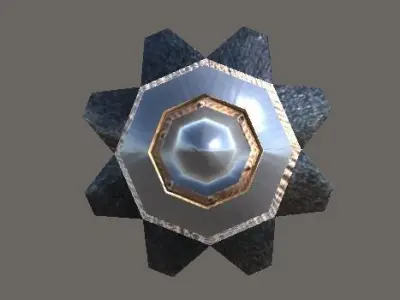 Studded Club Low-poly 3D model purchase