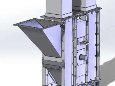 Bucket elevator lift 3D model