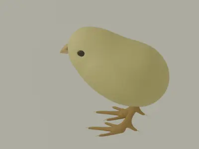 Chick 3D model purchase