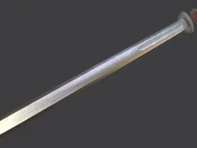 Sword Low-poly 3D model shop