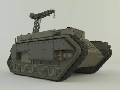 trojan 412 tank 3D model