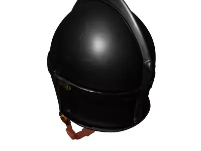 Medieval Knight Helmet PBR GameReady Low-poly 3D model