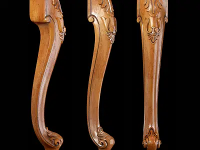 Classic leg 004 3D model