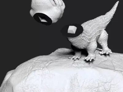cute dinosaur 3D print model