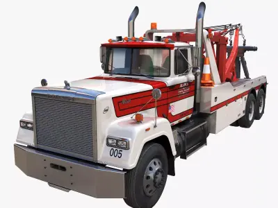 SuperLiner Wrecker Low-poly 3D model