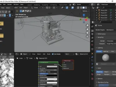  Steampunk Lab 3D model