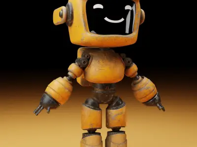 Yellov duty Robot  3D model