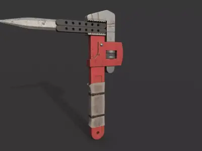 Wrench Weapon HighPoly 3D model
