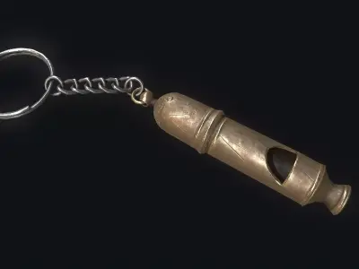 old  Whistle Low-poly 3D model