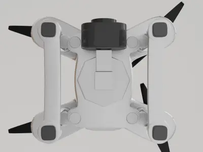 Futuristic Scfi Drone Low-poly 3D model