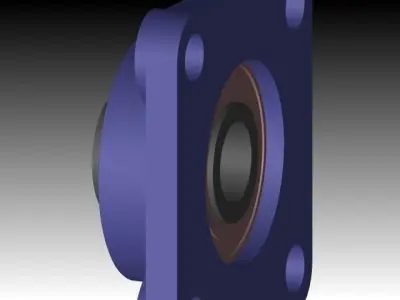 Ucf 200 series bearing 3D model