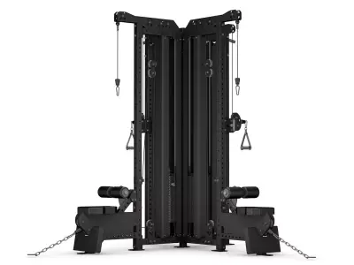 Gym Equipment set of 8 3D model purchase