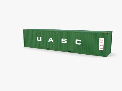 40ft Shipping Container UASC v1 3D model