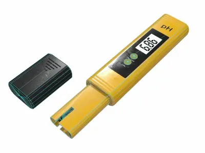 pH Meter Low-poly 3D model