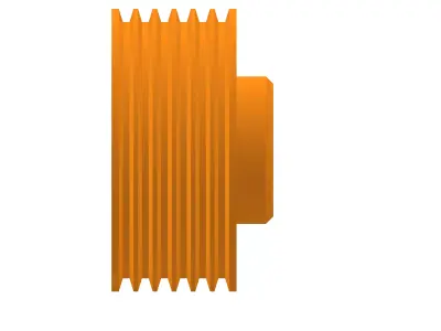 Pulley 192mm - Axis Diameter 60mm 3D model