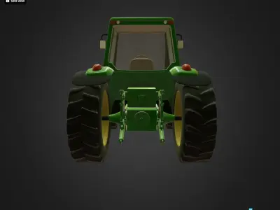 John Deere Low-poly 3D model