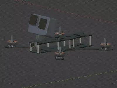 Drone Free 3D model by NISQUIZ-3D