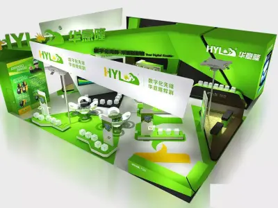 Exhibition - Size - 15X15-3DMAX2009-0015 3D model
