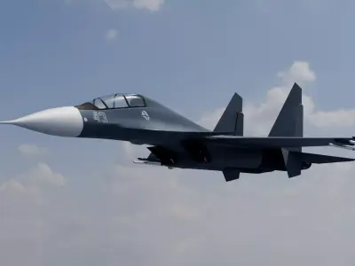 SUkhoi -30 mk Low-poly 3D model