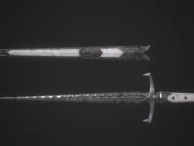 Dagger Melee Weapon Low-poly 3D model