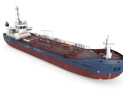 TANKER  Low-poly 3D model