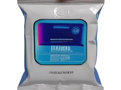 Futuristic Tech Pouch Packaging 3D model