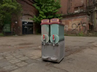 Stylized Slushy Machine Low-poly 3D model