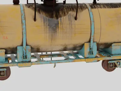 Train tanker  3D model
